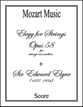 Elegy for Strings, Opus 58 Orchestra sheet music cover